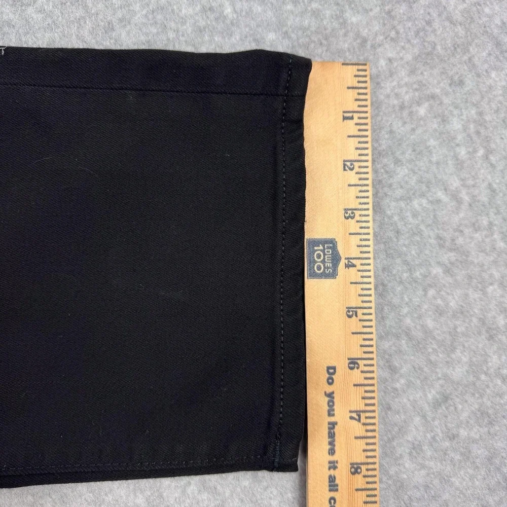 True Religion Jeans Mens 40 Black Wash Geno Slim Tapered Stretch Denim 44x33